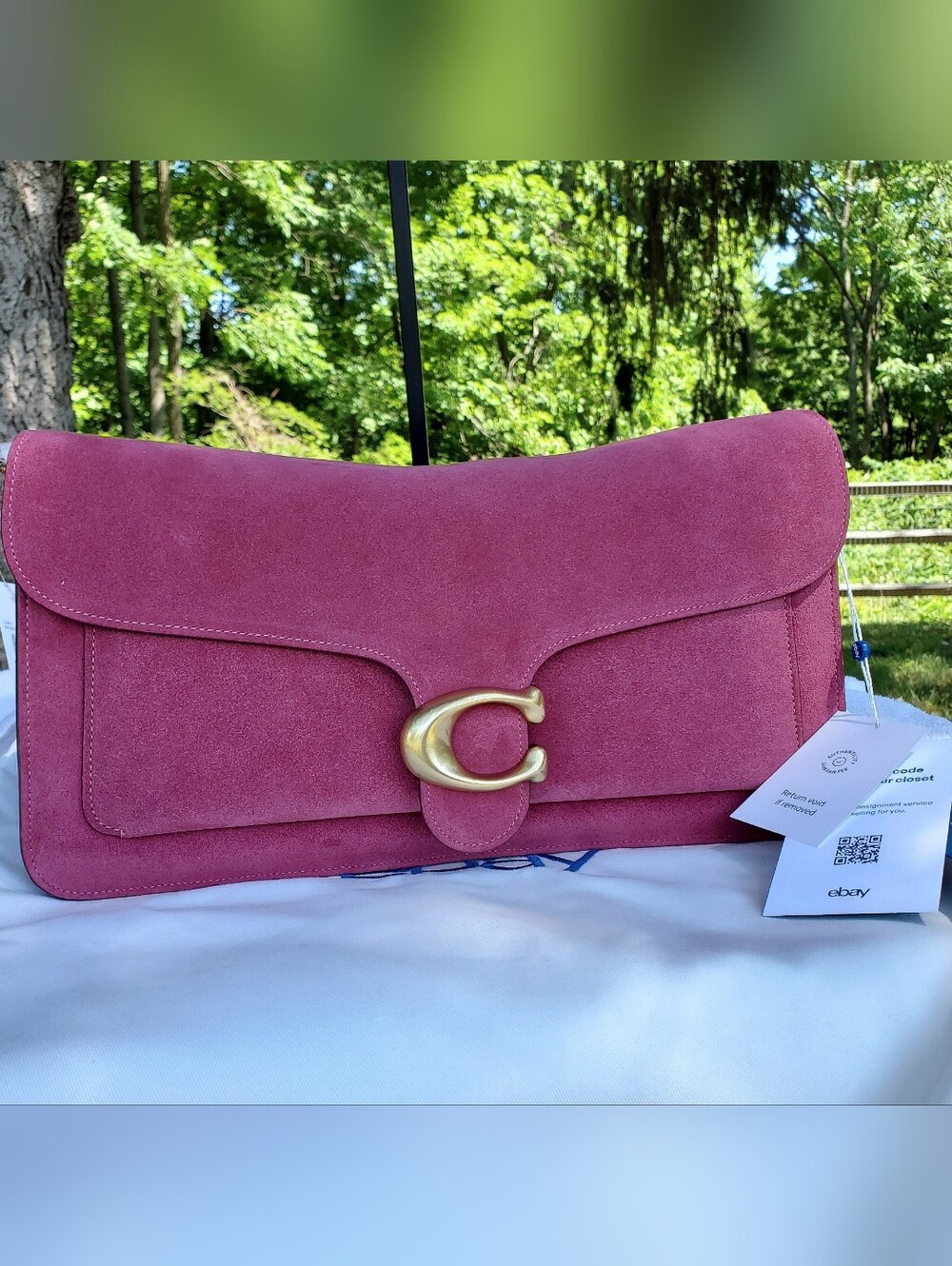 COACH TABBY 36 DARK FUSHIA NWT - SOLD OUT HTF